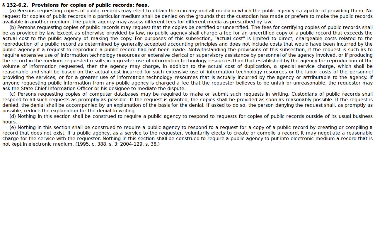 Wilson County civil docket reference to North Carolina public records statute