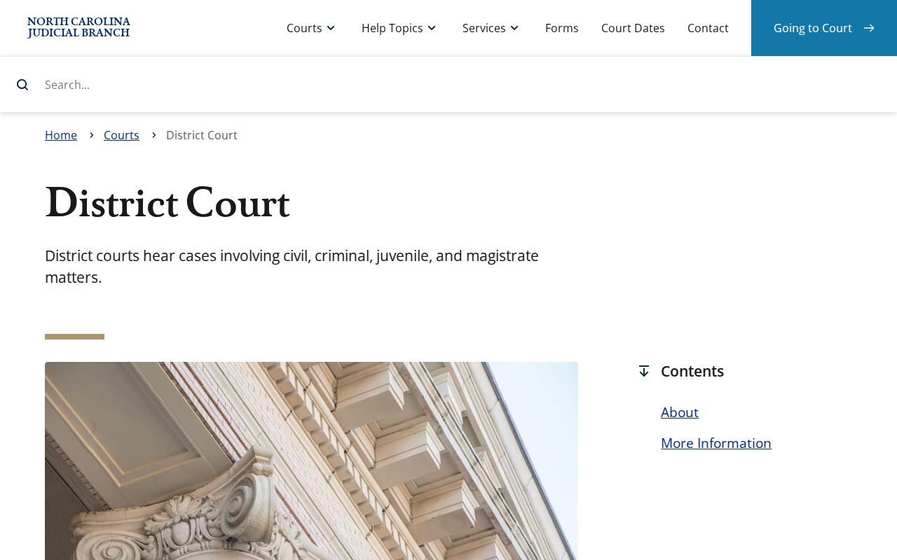 Wilson County criminal docket reference to North Carolina District Court
